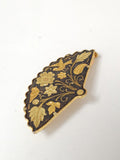 Broche ancienne émaillée vintage rétro, bijou de collection, accessoire original
