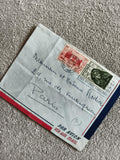 Lettre affranchie France timbres 1953 Par Avion Paris philatélie