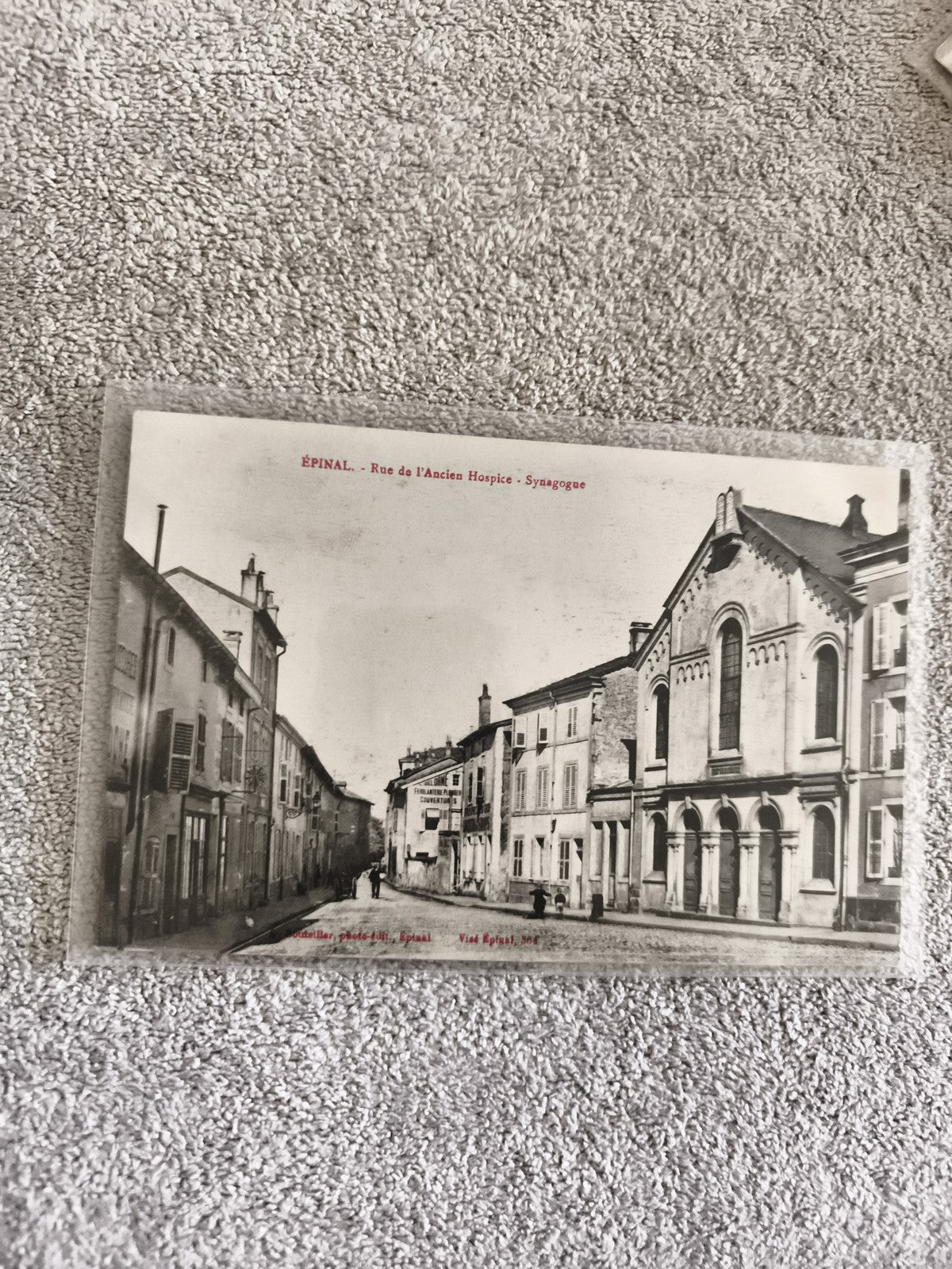 CPA Épinal Synagogue Rue de l'Ancien Hospice carte photo ancienne
