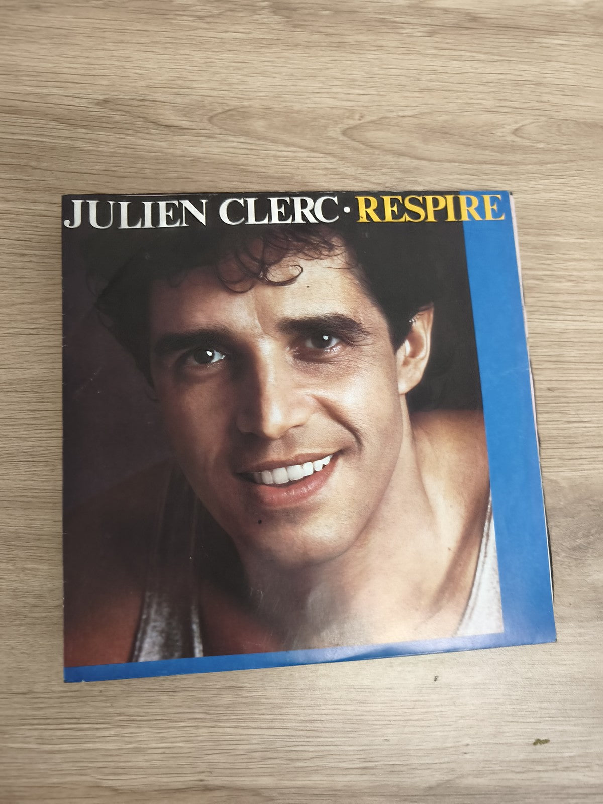 Vinyle 45 tours Julien Clerc Respire pochette bleue disque single occasion