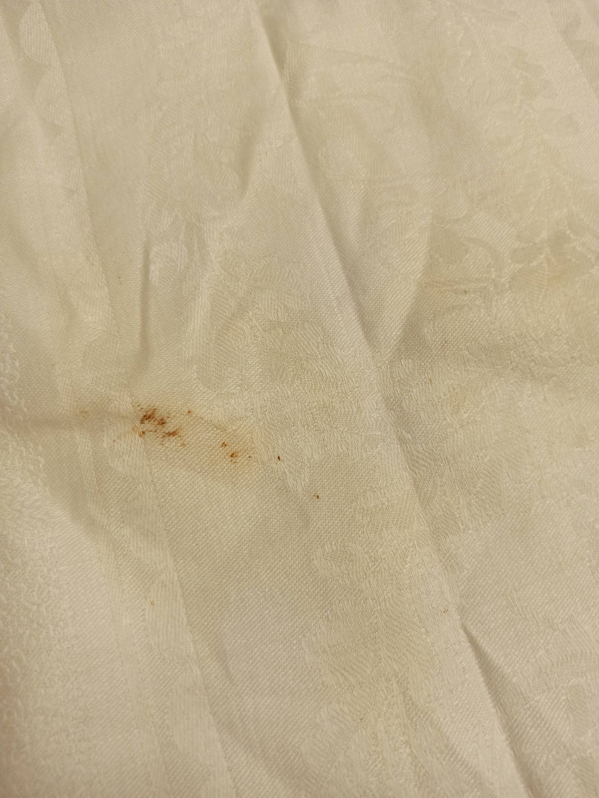 Drap de lit ancien brodé ancres XIXe vintage, linge rétro collection rare