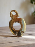 Pendentif vintage années 50 métal doré style abstrait bijou ancien