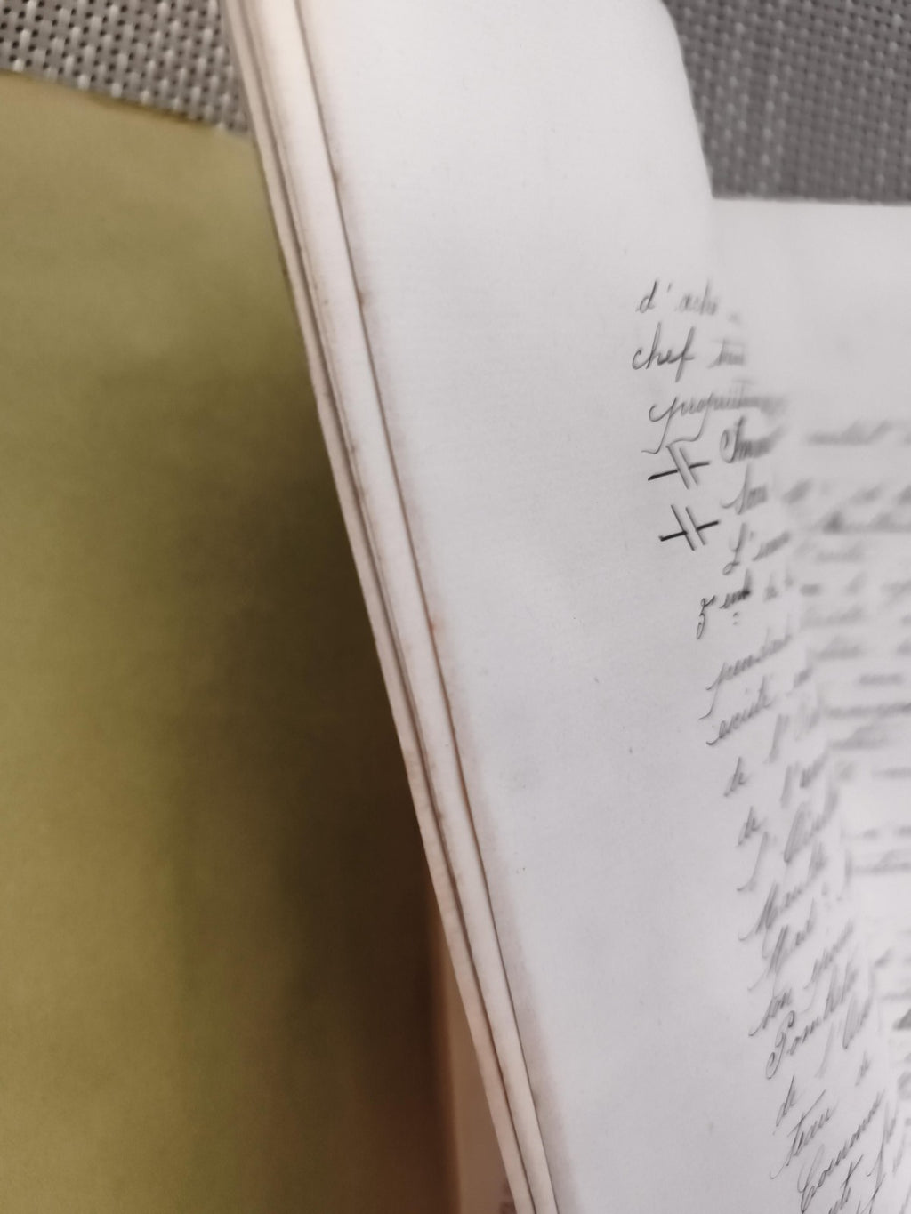 Ancien document notarié manuscrit timbre fiscal République Française 1900s