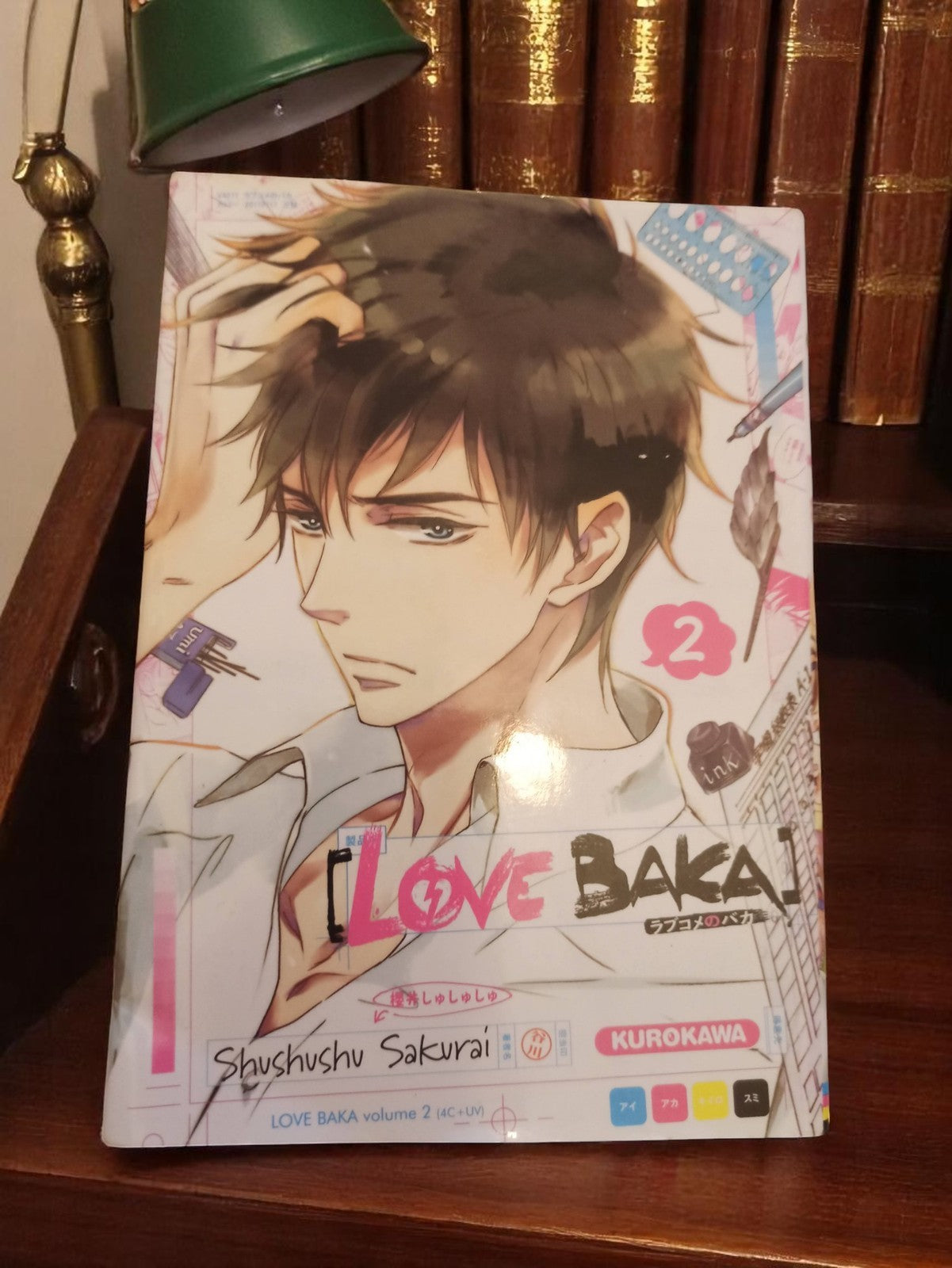 Manga Love Baka vol.2 Kurokawa édition limitée vintage Shushushu Sakurai
