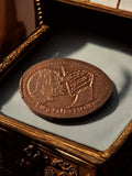 Médaille souvenir Burg Katz Loreley – pièce commémorative relief cuivre