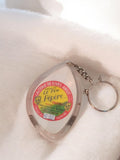 Porte-clés vintage Laiterie de Rives Abilly Le Fin Pépère rétro pub fromage Tour