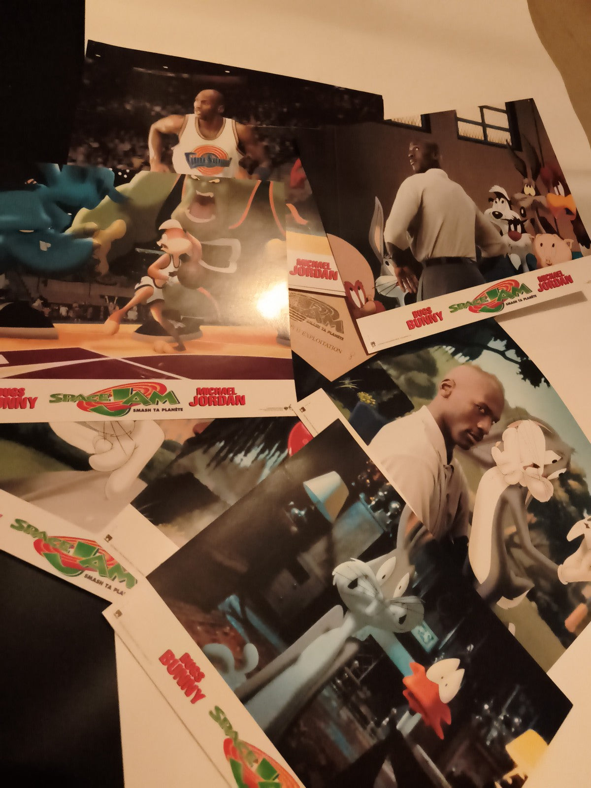 Lot photos Space Jam Michael Jordan Bugs Bunny film cinéma animation