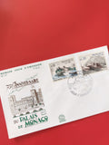 Enveloppe philatélie Monaco 750e Anniversaire Palais, timbres FDC, cachet