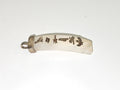 Pendentif vintage ancien en nacre et argent, bijou rétro collection ou cadeau