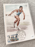 Carte premier jour Jeux Olympiques Mexico 1968 athlétisme, timbre ancien FDC