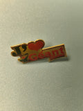 Vintage pin's J'aime Géant Casino ancien badge collection rétro (Ref 16)