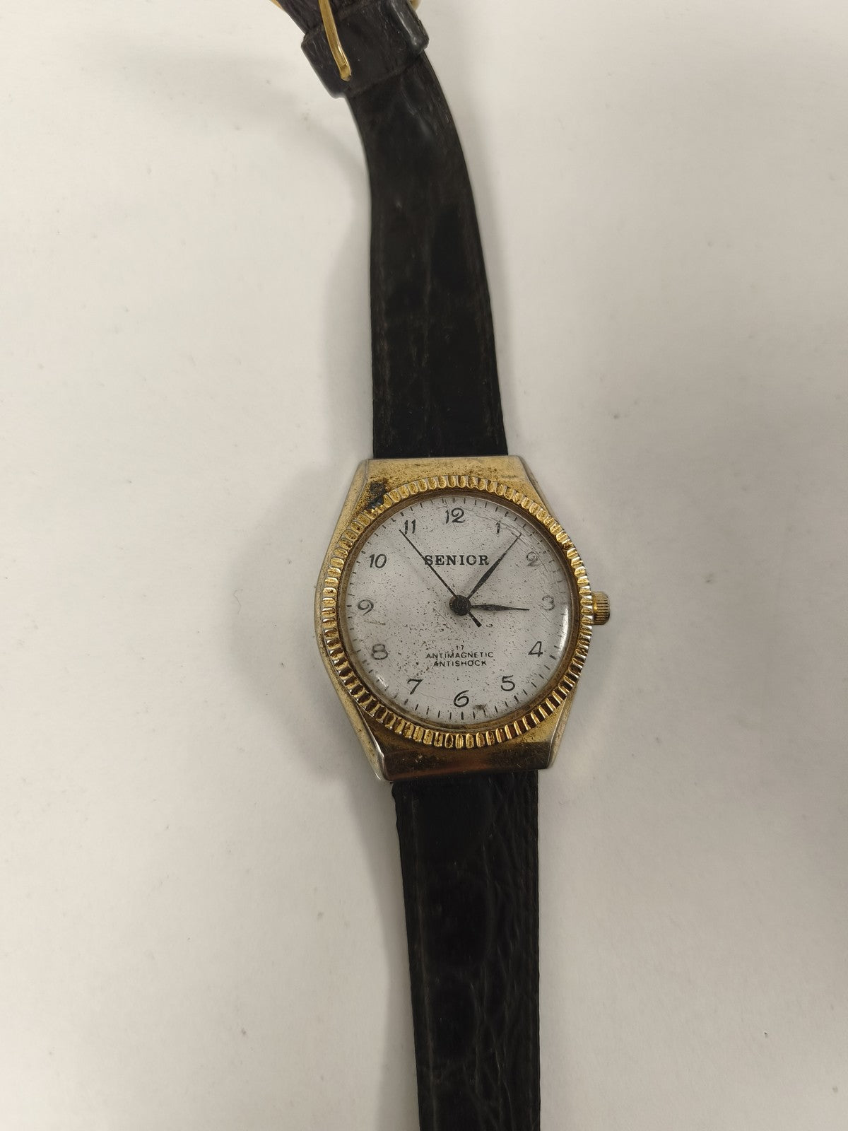Montre homme mécanique vintage Senior ancien, montre-bracelet rétro collection