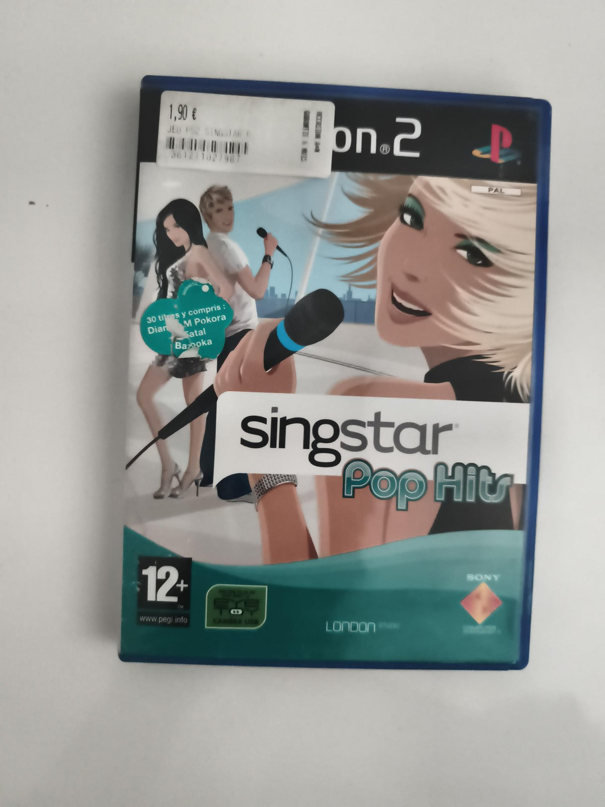 Jeu PS2 Singstar Pop Hits Sony PlayStation 2 PAL, karaoké musique