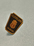 Vintage pin's Cleveland Fine Watches marron écusson collection (ref 10)