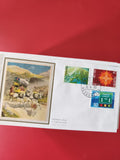 Enveloppe philatélie Suisse timbres 1980, illustration diligence, oblitérée FDC