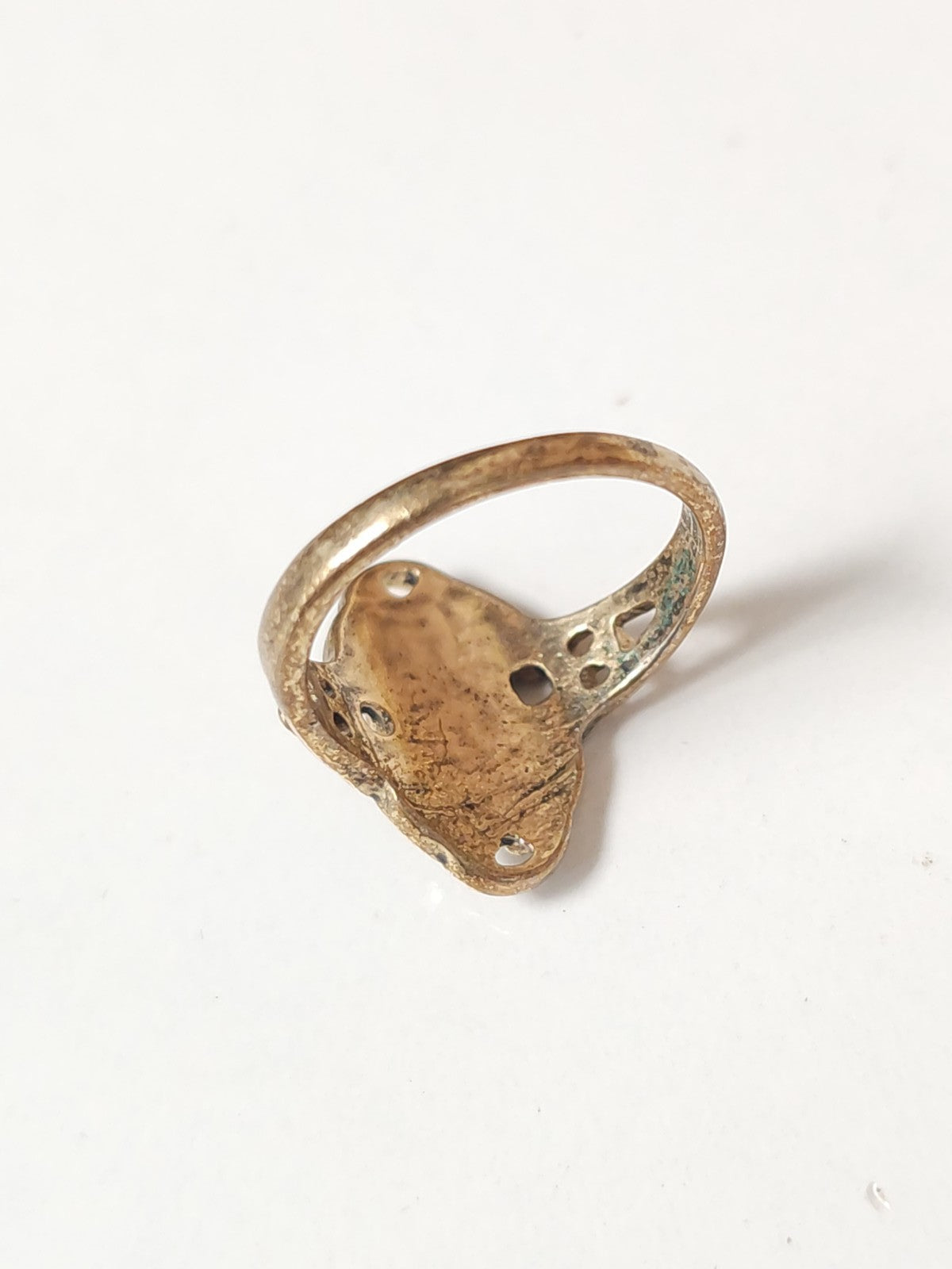 Bague vintage ancienne émaillée taille 54 collection rétro bijou d?occasion