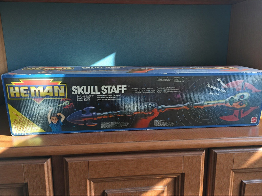 Bâton électronique He-Man Skull Staff Skeletor Mattel neuf en boîte