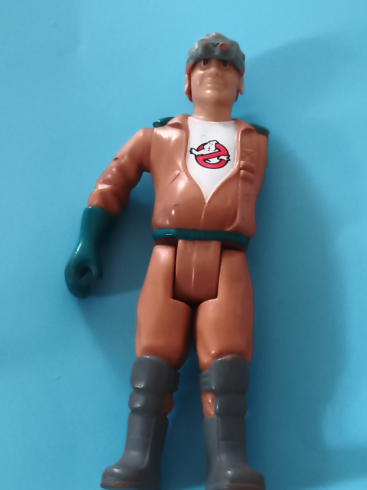 Figurine articulée Ghostbusters logo torse combinaison marron gants gris