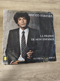 Vinyle 45T vintage Enrico Macias ? La France de mon enfance / Ouvre moi la porte