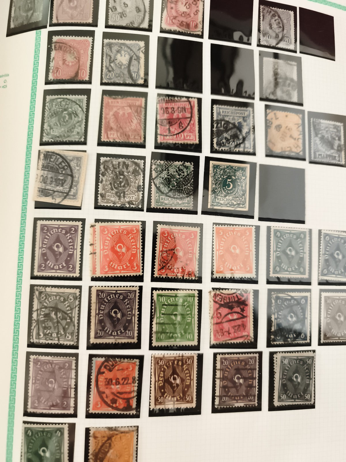 Timbres Allemagne Reich oblitérés Deutsches Reich philatélie lot anciens