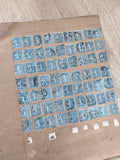 Gros lot timbres anciens France type Semeuse bleue oblitérés philatélie étude