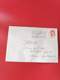 Enveloppe philatélie affranchie timbre Marianne rouge oblitérée France