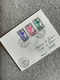 Lettre premier jour Maroc timbres Roi Hassan II oblitérés philatélie