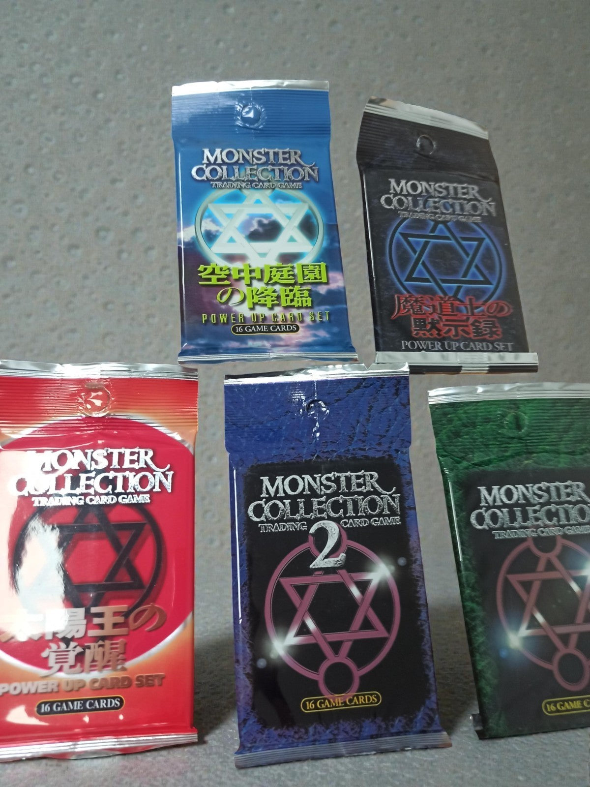 Boosters Monster Collection 2 cartes scellés TCG japonais rare lot