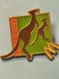 Vintage pin's McDonald's Sydney kangourou émaillé, collection Australie