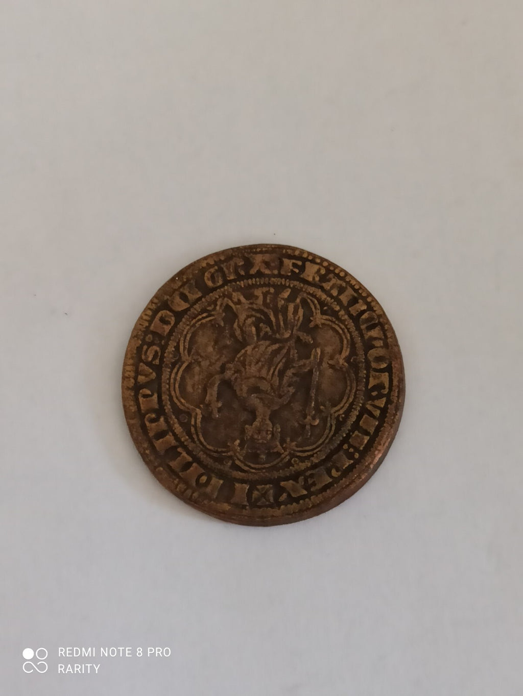 Jeton médaille France Rois Trésor Masse d'Or 1296 aspect doré historique