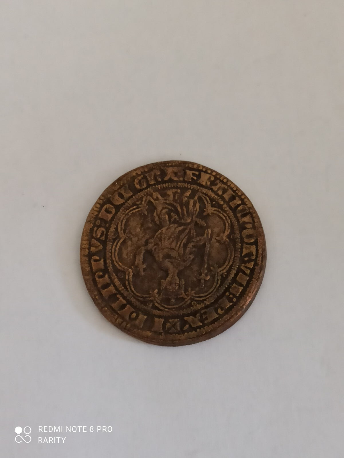 Jeton médaille France Rois Trésor Masse d'Or 1296 aspect doré historique