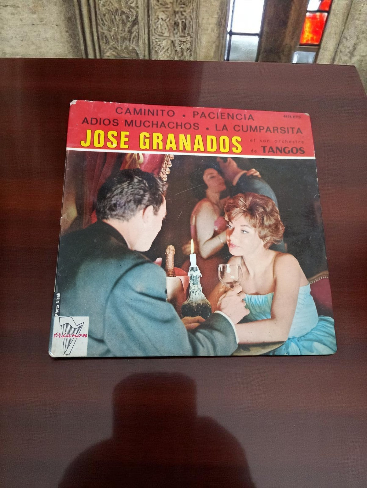 Vinyle 45 tours Jose Granados Trianon Tango vintage pochette couleur