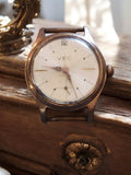 Montre femme mécanique VEC vintage, cadran blanc, ancien style rétro