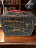 Boîte à lunch Star Wars vintage 1977 métal, X-Wing, ancienne lunchbox