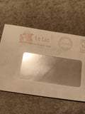 Lettre commerciale Auchan Le Lac 1987 cachet Bordeaux philatélie Gironde (Ref 27