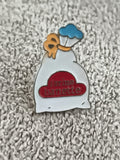 Pin's vintage Farine Banette sac blanc logo rouge années 90 publicité (Ref 10)