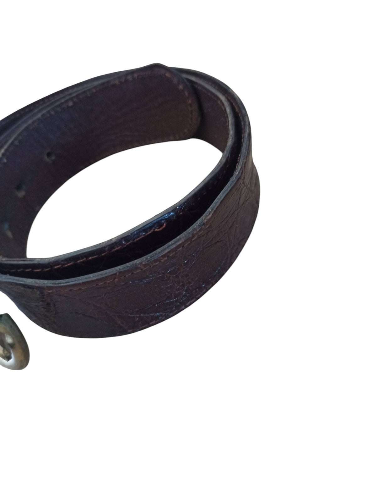 Ceinture homme vintage en cuir véritable, style rétro, accessoire mode masculin
