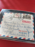 Ancienne enveloppe oblitérée Par Avion Express timbres Maroc pour philatéliste