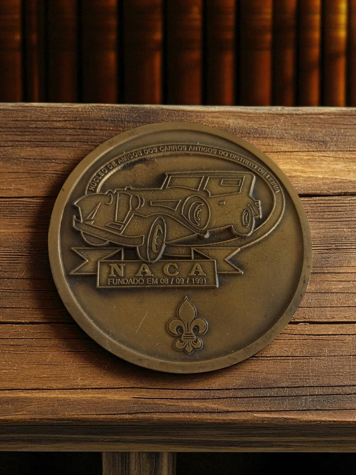 Médaille bronze vintage NACA 1991 voiture ancienne collection automobile