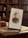 Photographie ancienne J. Cougot Constantina, portrait femme, cabinet de curiosit