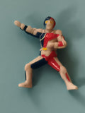 Figurine articulée Power Ranger Sentai rouge bleu jaune mini jouet décor