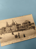 Ancienne carte postale animée Le Tréport Casino 1908, vintage architecture