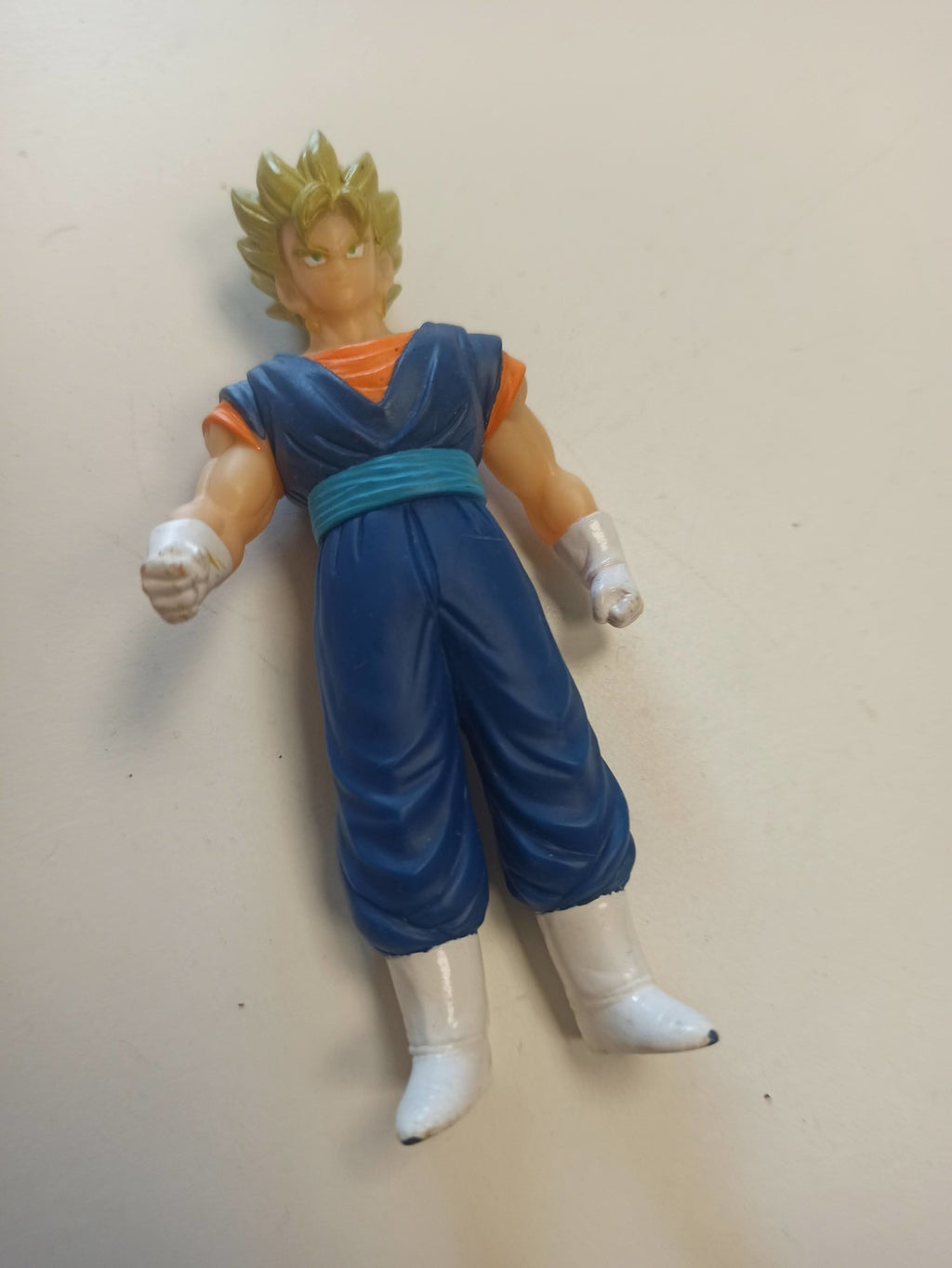Figurine rétro Dragon Ball GT, ancien jouet vintage, Super Saiyan, bleu orange