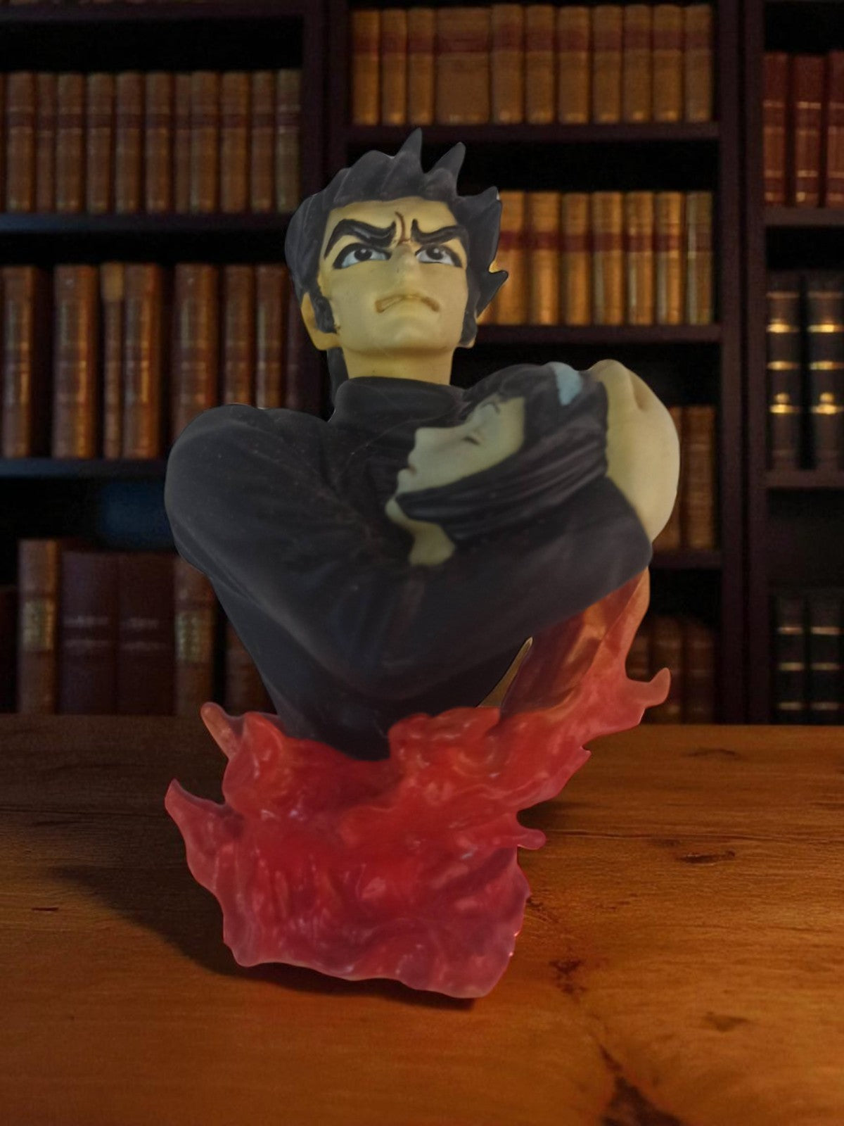 Buste Devilman vintage figurine manga, petit format, déco rétro