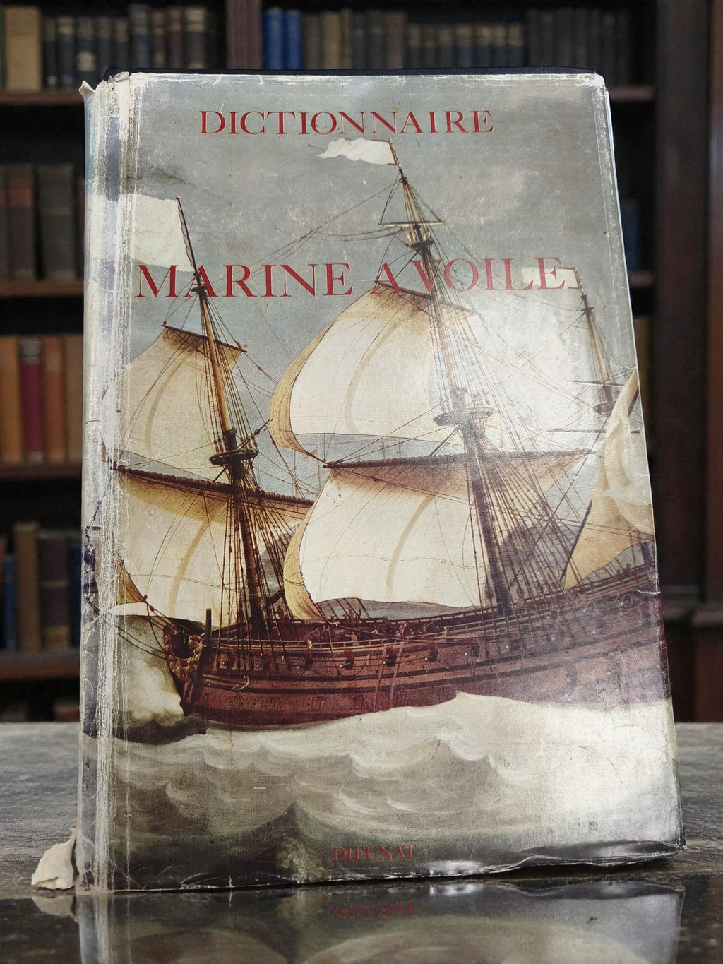 Rare dictionnaire ancien de la marine à voile Bonnefoux et Paris vintage collect