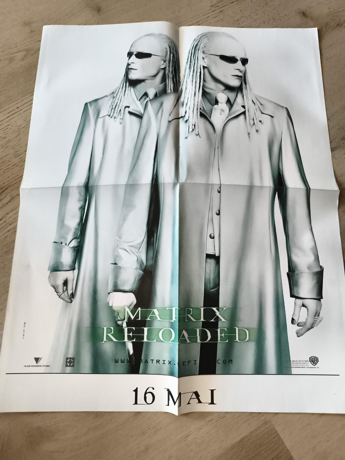Poster Matrix Reloaded 16 mai cinéma film affiche déco Warner Bros