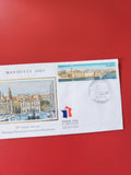 Enveloppe philatélie Marseille 2002 Premier Jour d?Émission timbre illustré