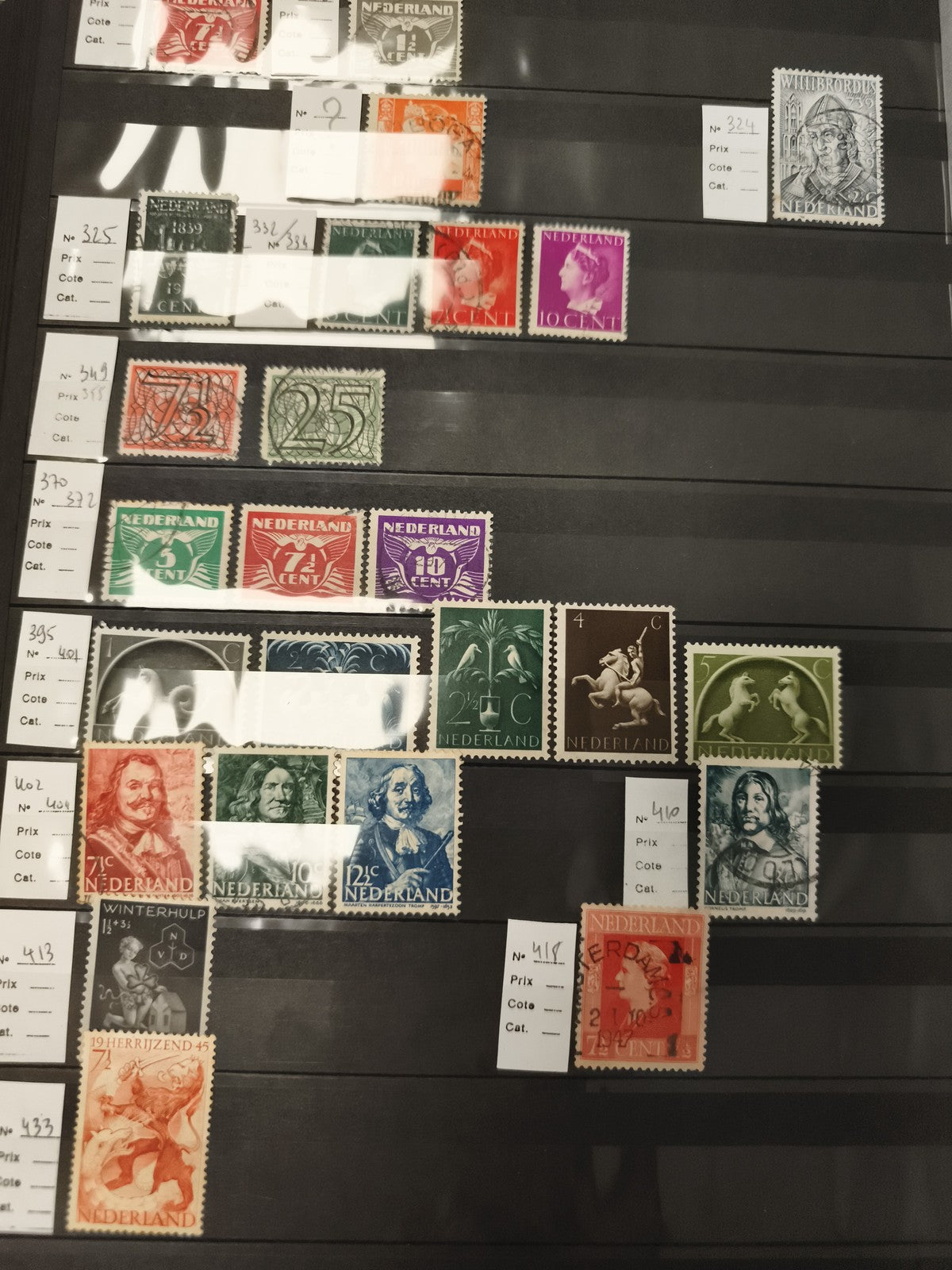 Timbres poste Pays-Bas NEDERLAND lot x20 couleurs diverses philatélie thématique