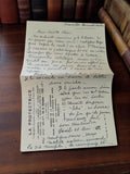 Lettre manuscrite 39-45 sur papier La Protectrice, correspondance guerre femme