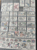 Lot de timbres sportifs Tchécoslovaquie, thèmes Olympiques, oblitérés, multicolo